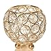 VINCIGANT Gold Decorative Candle Lantern/Tealight Candle Holders Bling Decorated Candy Bowls Dinning Room Office Table Centerpieces