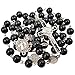 TALISMAN4U Black Glass Rosary Beads CATHOLIC NECKLACE for Men Saint Benedict Medal & Cross Crucifix in Gift Box