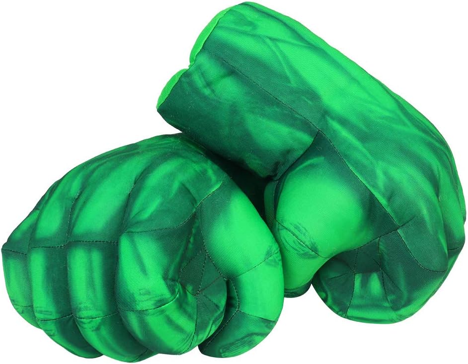 CGBOOM Hulk Gloves Hulk Smash Hands Fists Big Soft Plush Kids Boxing Training Gloves Cosplay Costume Games Toy for Children Birthday Christmas