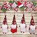 PartyTalk 3pcs Handmade Swedish Tomte Christmas Gnome, Scandinavian Santa Gnome Christmas Ornaments for Home Holiday Christmas Hanging Decorations Xmas Gifts