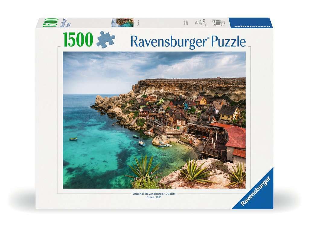 Ravensburger Popeye Village Malta 1500 Piece Jigsaw Puzzles for Adults and Kids Age 12 Years Up — image 1