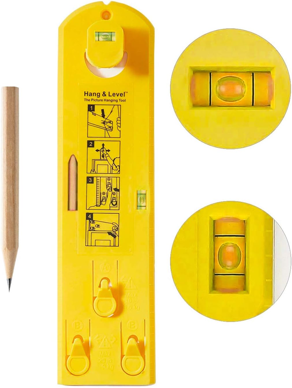 Picture Frame Hanging Tool Level Ruler, Photo Frame Hanging Measurement