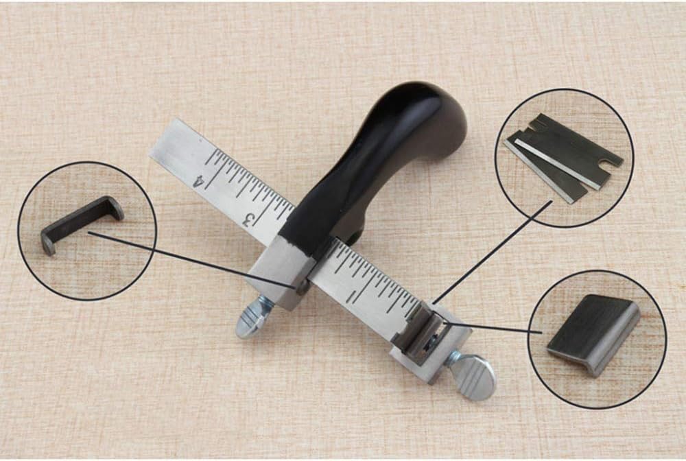 Professional Leather Strap Cutter Hand Cutting Tool Draw Gauge Leathercraft Strip Belt DIY Hand Cutting Leather Tools with Blades - Image 4