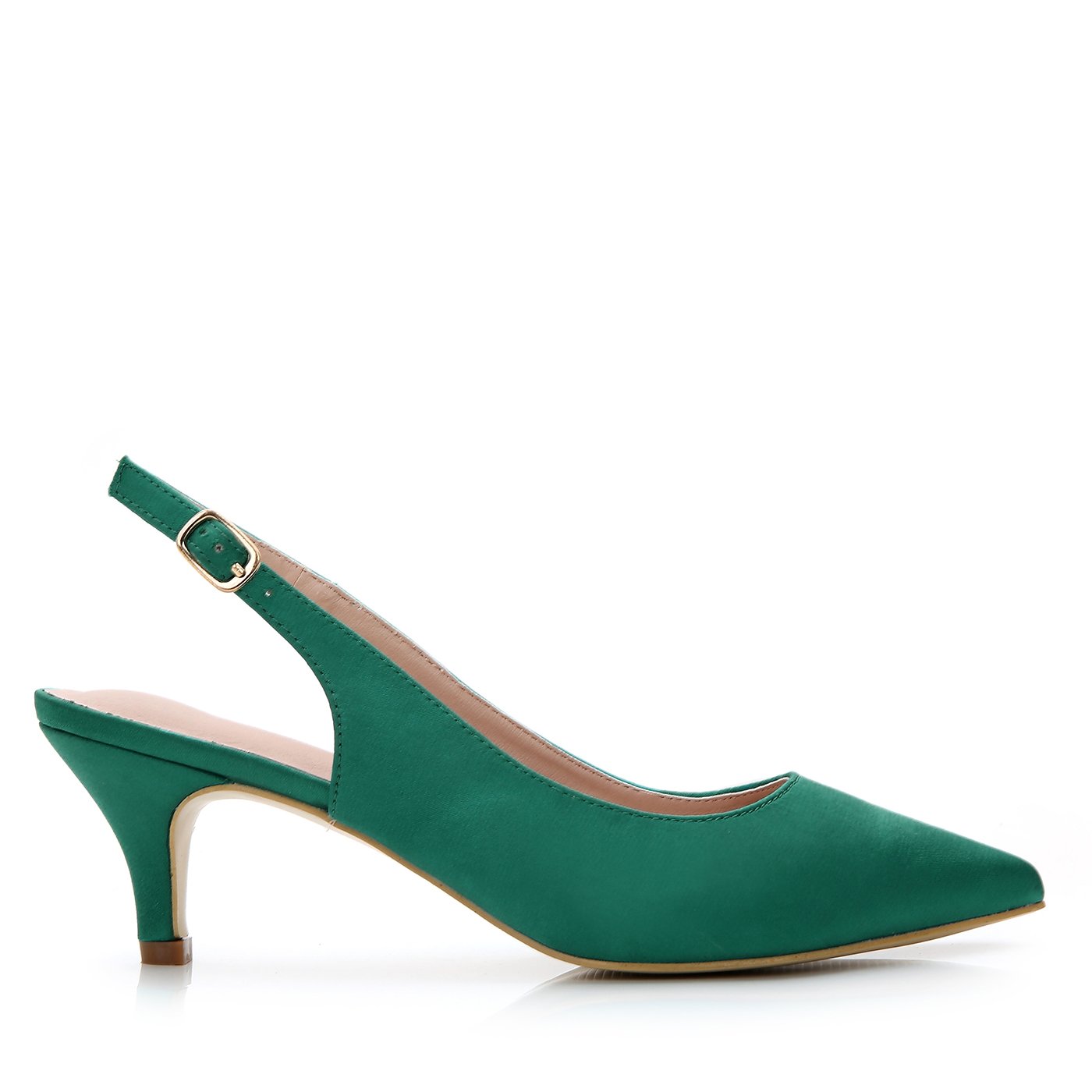 ComeShun Womens Shoes Slingback Kitten Heels Closed Pointed Toe Dress Party Pumps - Image 3