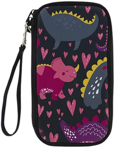 Amazon 小銭入れ かわいい 恐竜 財布 コンパクト キッズ 札入れ お財布 アウトドア 小学生 お札入れ ネック ストラップ ネックウォレット 中学生 人気 子供用 パスポートケース 首下げ スマホ収納可 パスポートバッグ 財布