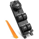 Master Power Window Switch Driver Side Fit for C-Max 2013-2018, for Escape 2013-2019, for Focus 2013-2018 ST RS Electric Titanium Replace F1EZ14529B CV6Z14529A