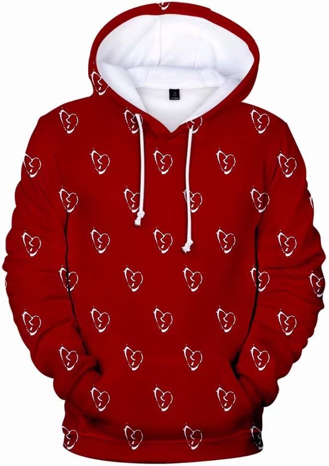VOSTEPLUS Juice Wrld Hoodie 3D Printed Hooded Pullover Sweatshirt for Unisex
