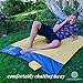 ECCOSOPHY Beach Blanket Sand Proof – Waterproof Picnic Blanket 60″x55″ Compact Pocket Blanket for Travel Hiking Camping Festival Sports Includes Ground Stakes Carabiner Zipper Pocket & Anchor Pocketsthumb 4
