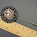 Ainow Mens Lapel Crystal Stick Brooch Pin for Suit Tuxedo Corsage