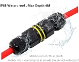 UPOOS 4 Pole Waterproof Junction Box Outdoor Cable Connector 5-12mm IP68 PVC view 6