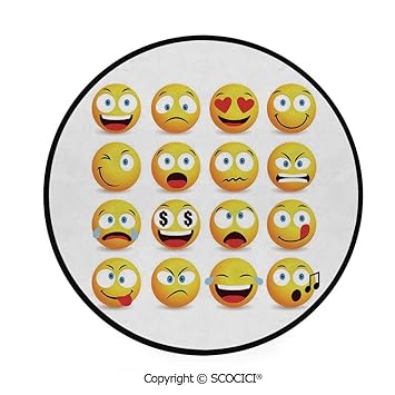Cool Emoji Smily Face Rugs Fluffy Girls Boys Childrens Bedroom Floor Mats Cheap Rugs Carpets Home Garden