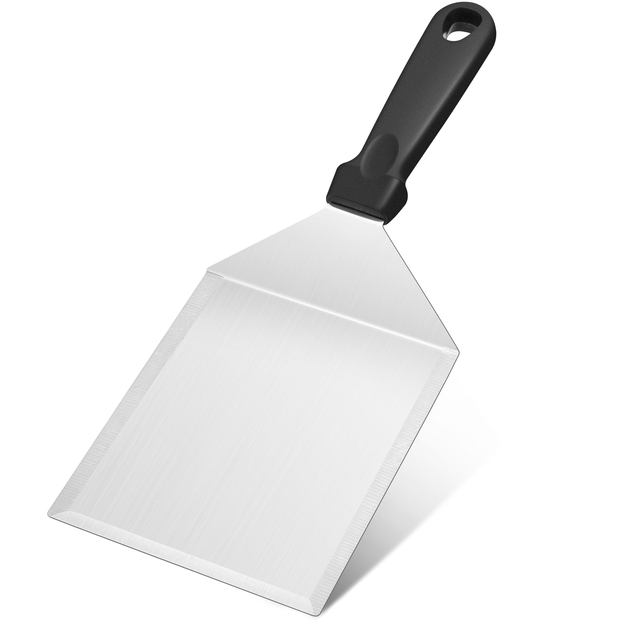 Joyfair Burger Spatula, Extra Wide Spatula with Beveled Edges, Stainless Steel Smash Burger Flipper Ideal for Barbecue Hamburger Turner Grilling BBQ Griddle, Heavy Duty & Dishwasher Safe