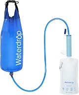 Waterdrop Water Filter Straw 0.1 Micron with Gravity Bag Blue Camping