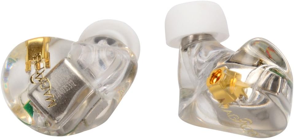 HiLisening K5 high-end MMCX Detachable Earphone Hybrid 5 BA Drivers High Fidelity Ear Canal Stereo Headphones (Clear)