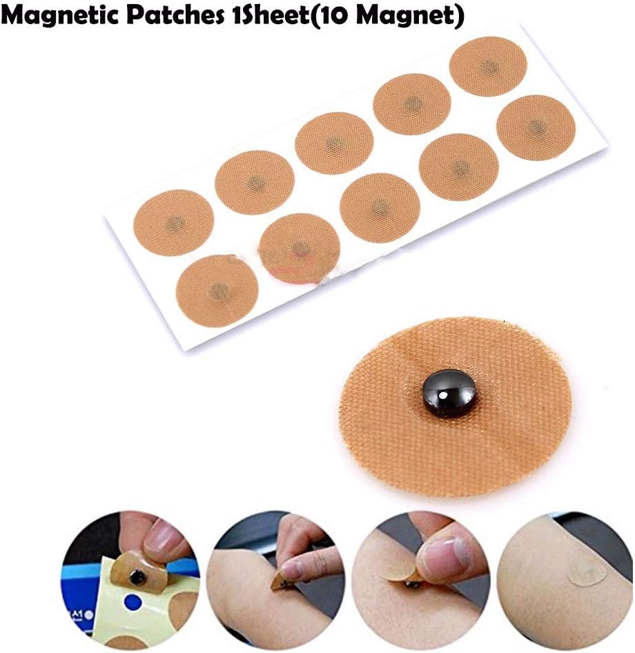 Pain Healing Accelerater, Healing Energy Magnetic Patches 1 Sheet(10 pcs) Pain Relief Body Health Magnet Natural Therapy
