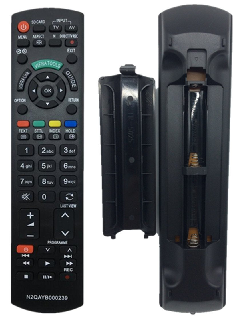 Vinabty Replaced Remote Control N2QAYB000239 fit for Panasonic TX-32LZD81 TX37LXD86FV TX-37LXD86FV TX37LZD81 TX-37LZD81 TX37LZD81FV TX-37LZD81FV TXD26LQ71F TX-D26LQ71F TXD26LQ81F TX-D26LQ81F