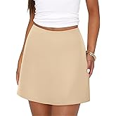 BTFBM Women Mini Skirts 2026 Spring Trendy Silk Satin Short Skirt High Waisted A-Line Club Party Going Out Summer Skirts