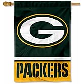 Green Bay Packers Two Sided House Flag
