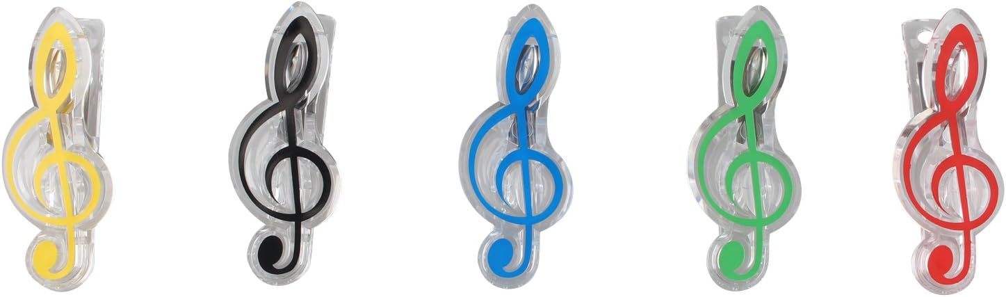 Futheda 10PCS Plastic Musical Note Clips Music Sheet Piano Book Page Food Bag Clips Quaver Clips Stage Music Practice Accessory - Image 4