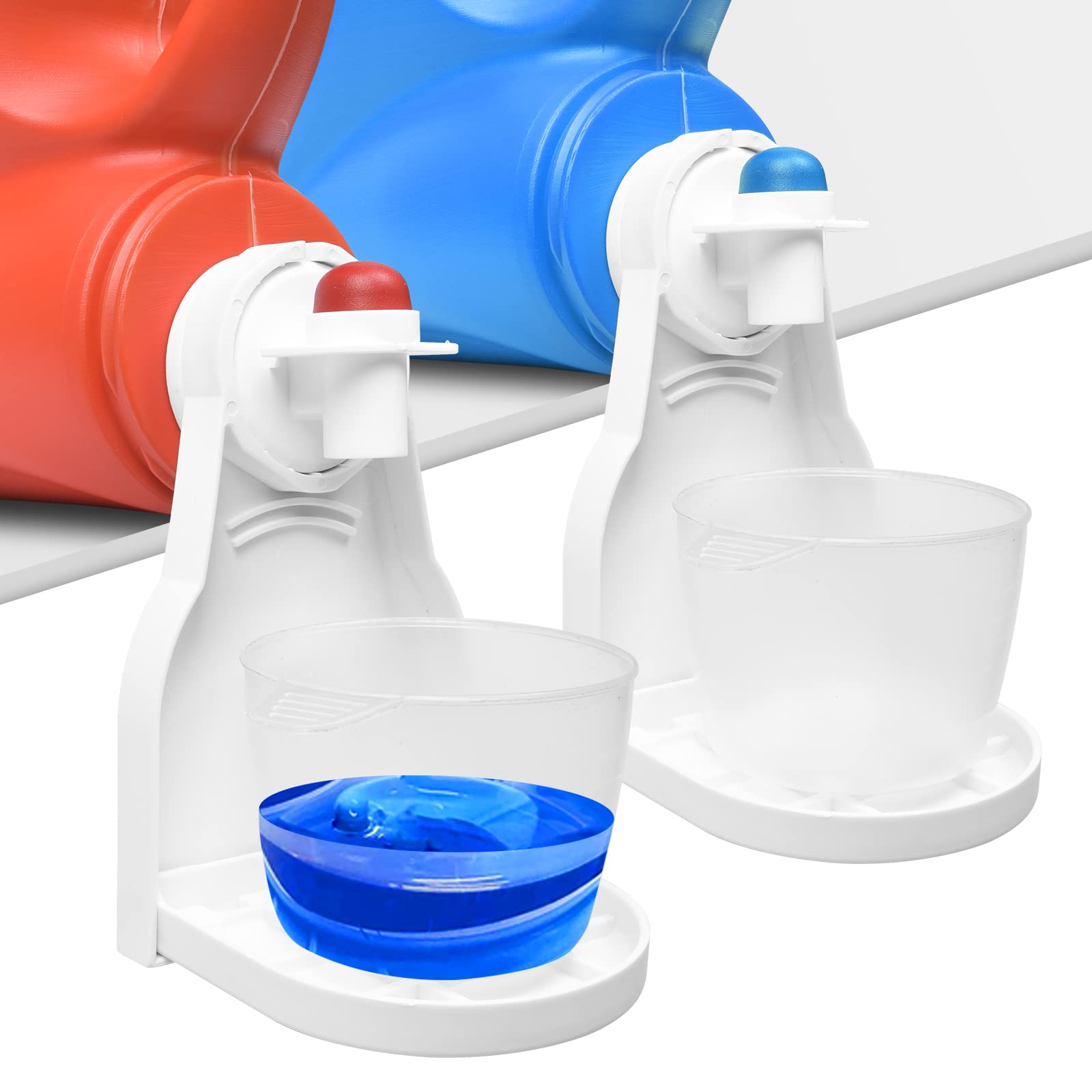 Photo 1 of [2 Pack] Laundry Detergent Cup Holder, Laundry Detergent Holderr for Most Economic Sized Bottles, No More Leaks or Mess for Laundry Room Organization…