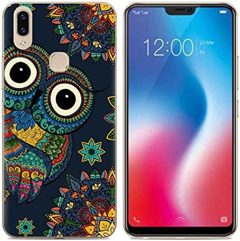 Yrlehoo For Vivo V9, Soft Silicone Case for Vivo V9 Case Cover Etui Protect Backcase Protection, owl (Only for Vivo V9)