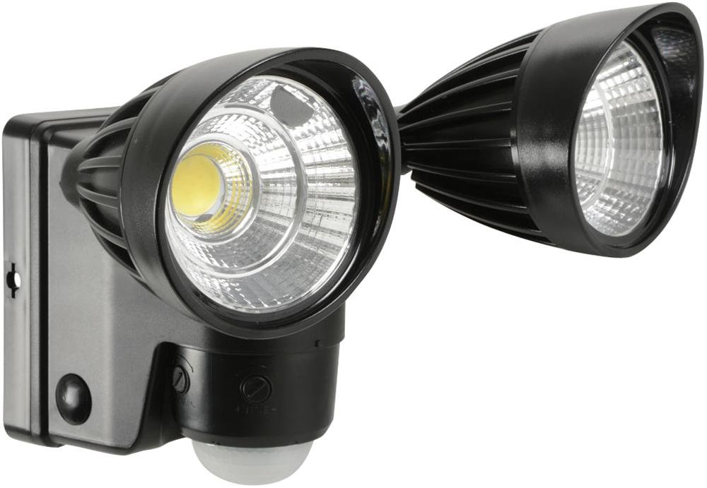 Lyyt Battery Powered Twin Motion Sensor LED Floodlight Battery Operated