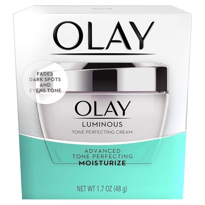 Amazon Com Dark Spot Corrector By Olay Luminous Tone Perfecting Cream And Sun Spot Remover Advanced Tone Perfecting 48 G Beauty