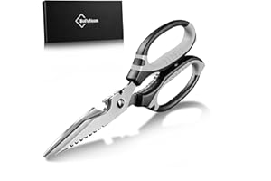 BoFuYuan Kitchen Shears for Food - Multifunctional Detachable Kitchen Shears for Cutting Food, chicken, Meat(9'' Black)