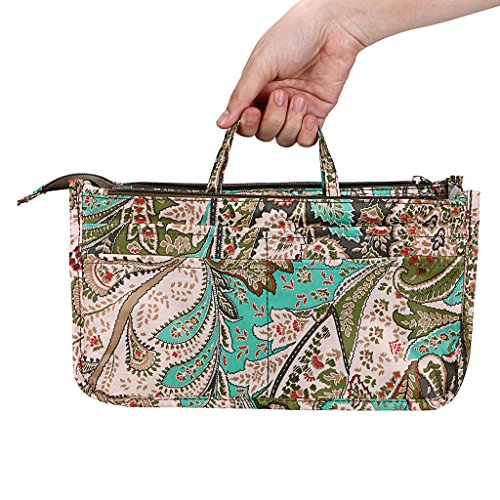 BTSKY New Printing Handbag Organizers Inside Purse InsertHigh Capacity