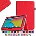 Fintie Dragon Touch A1X Plus/ A1X/ A1 10.1" Case - Folio Premium Vegan Leather Cover with Stylus Holder for Dragon Touch A1X Plus/ A1X/ A1 10.1-Inch Android Tablet - Red