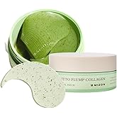 MIZON Phyto Plump Collagen Eye Gel Patch with Moringa, Triple Hyaluronic Acid, and Botanical Extracts for Brightening, Hydration, and Elasticity – 60pcs – Improves Vitality and Glow