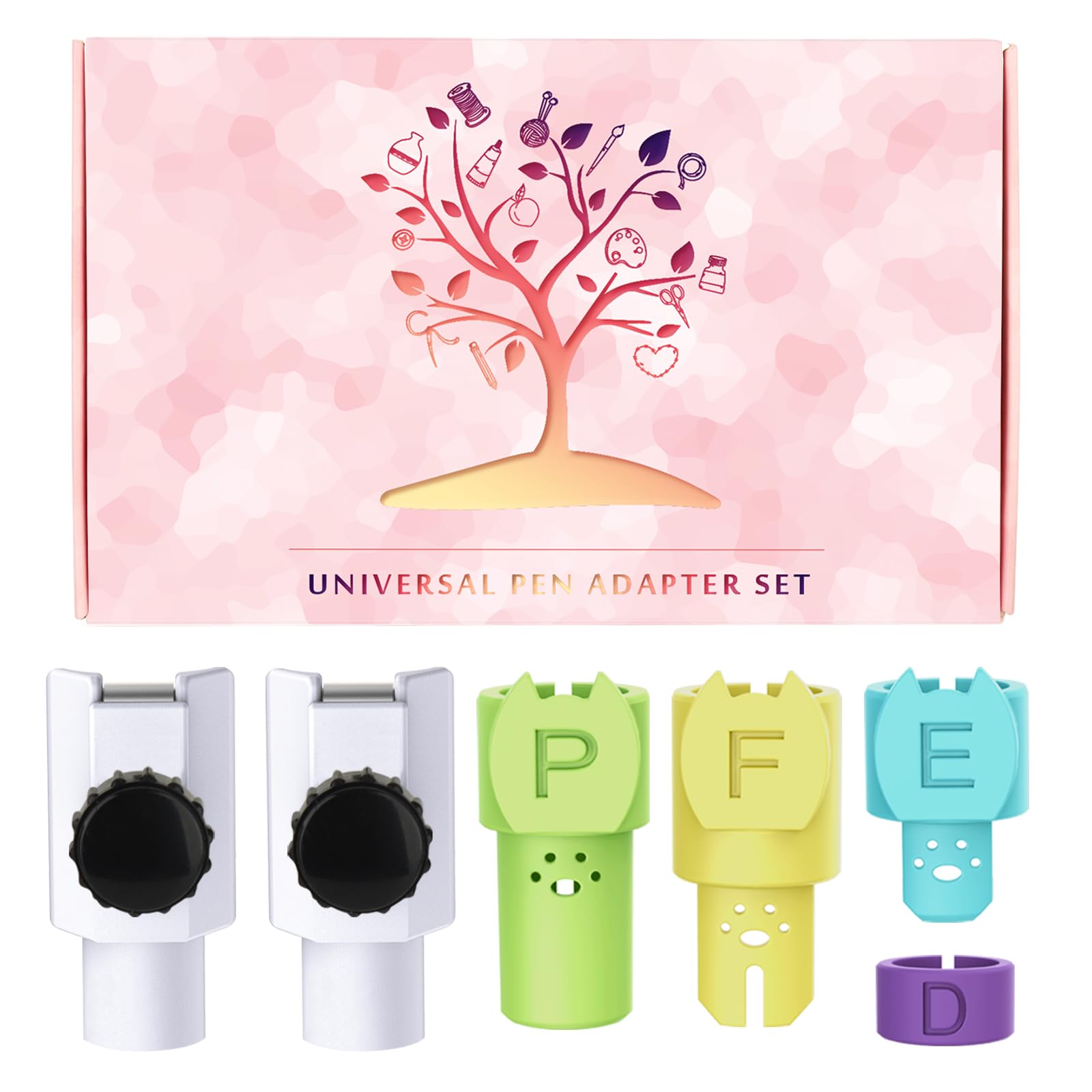 Photo 1 of CRAVERLAND Universal Pen Adapter Set for Joy and Joy Xtra,Compatible with Sharpie,Crayola,Sakura,Stabilo and More Hard-Tip Pens Less Than 0.47 Inches
