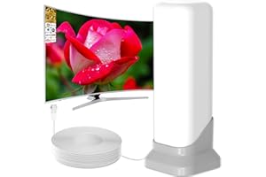 TV Antenna for Free Channels, 2025 Digital TV Antenna Indoor with Strong Magnetic Base, Long Range Reception HD Antenna for T