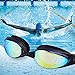 Aegend Swim Goggles, Streamlined Design Swimming Goggles No Leaking Anti Fog Premium UV Protection 180 Degree Vision and Soft Silicone Nose Bride, Pool Goggles for Adult Men Women