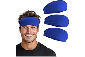 SUPENIU Headband for Men & Women, Sweat Wicking Sports Sweatband Headbands, Workout Running Training Yoga Basketball Hairband