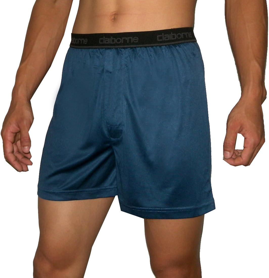 (Pack of 2) Claiborne Mens Comfortable Button Fly Boxer Shorts at