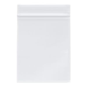 Plymor Zipper Reclosable Plastic Bags, 2 Mil, 4" x 5" (Case of 1000)