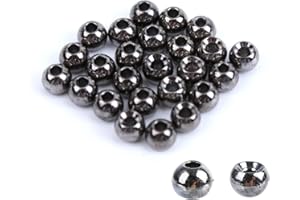 Maxcatch Fly Tying Beads Tungsten Beads 100PCS Nymph Head Ball Fly Tying Materials