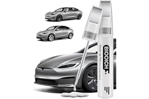 BIOOICH Quick silver PN00 Touch Up Paint Pen for Tesla Exact Color Match Car Chip and Scratch Repair for Tesla Model 3SYX