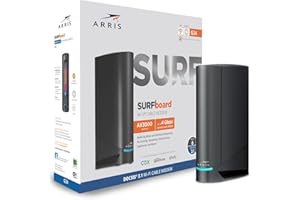 ARRIS (G34) - Cable Modem Router Combo - Fast DOCSIS 3.1 Gigabit WiFi 6 (AX3000), Approved for Comcast Xfinity, Cox, Spectrum