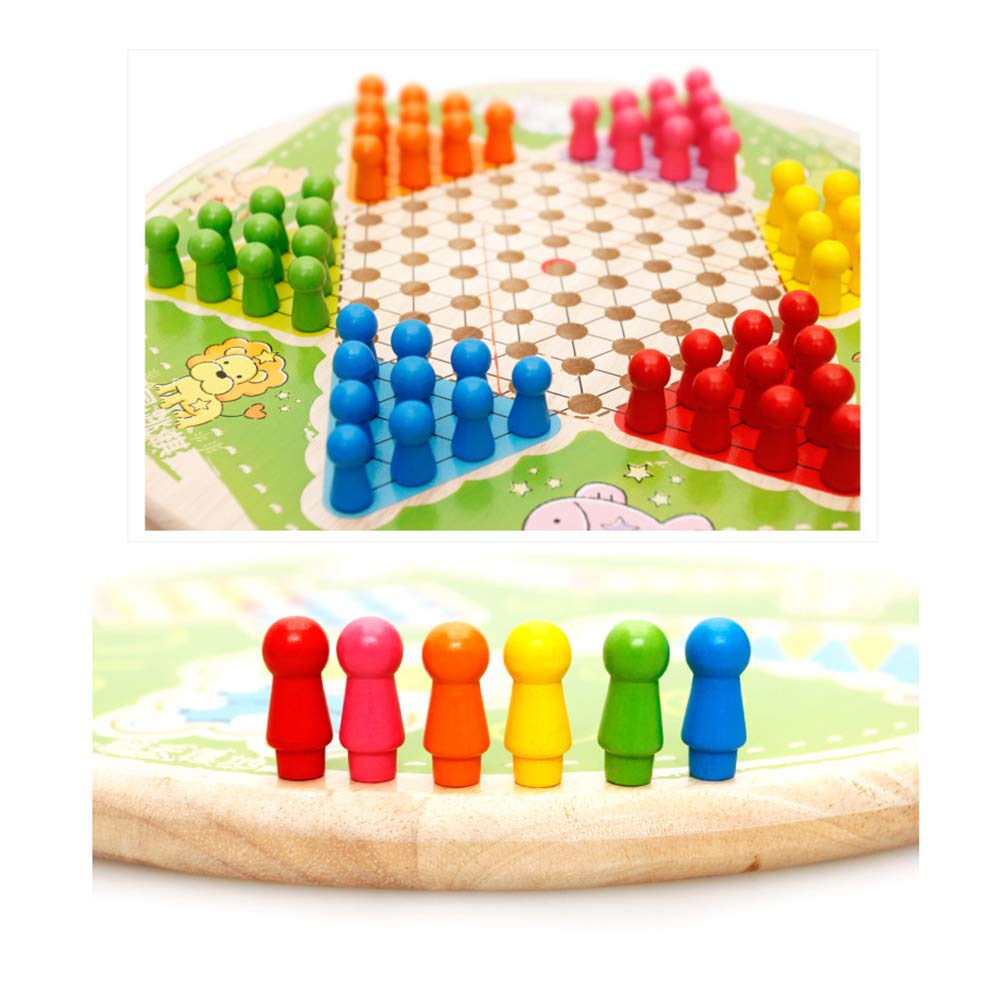 wooden stacking blocks balancing toy