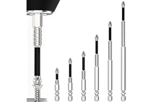 ETUIH High-Magnetic Screwdriver Drill Bit,k5 impact resistant non slip bit,Strong Magnetic Durability Screwdriver Drill Bit Set,Anti-Slip Magnetic Electric Screwdriver Set,25 50 65 70 90 150mm (1Set)