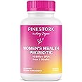 Pink Stork Women's Probiotics for Vaginal Health - 10 Billion CFUs, pH Balance, Urinary Tract, Gut Flora & Immune Health, Digestive Health - Vaginal Odor + Healthy Microbiome - 5 Strains - 30 Capsules
