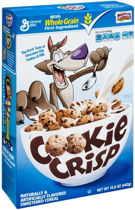 Cookie Crisp Whole Grain Cereal 15.6 oz (Pack of 14)