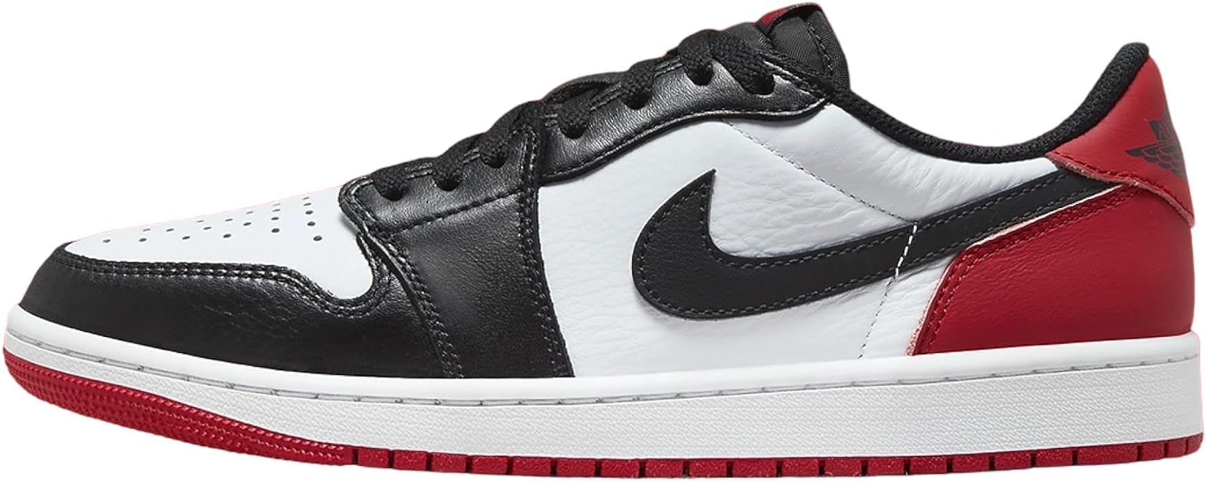 Air Jordan 1 Low OG Men's White/Black-Varsity Red