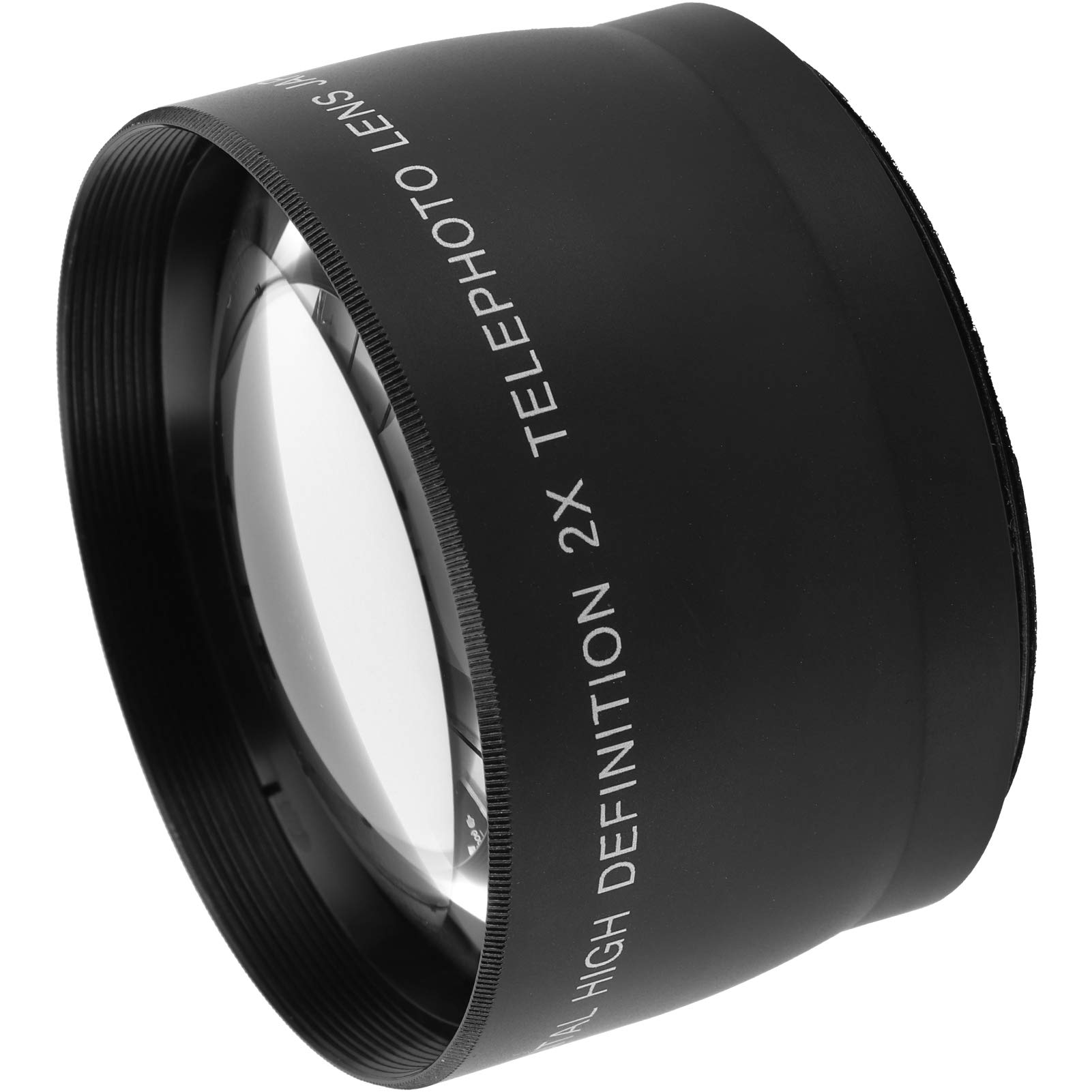 Tbest 55mm Lumix Camera FZ82 2X Telephoto Lens with Optical Glass, Filter Diameter 55mm/2.2in, Magnification Lens