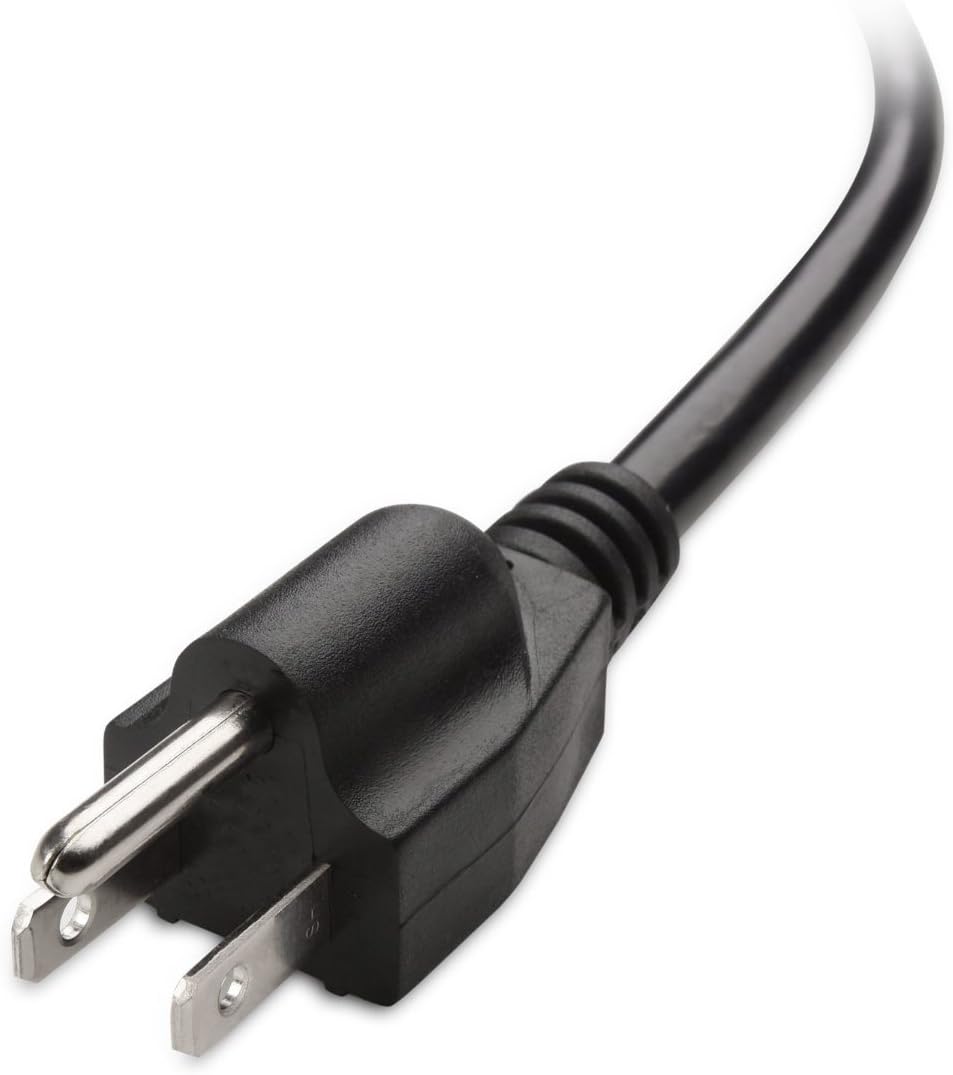 Cable Matters 2-Pack 16 AWG Heavy Duty 3 Prong Computer Monitor Power Cord in 10 Feet (NEMA 5-15P to IEC C13): Home Audio & Theater
