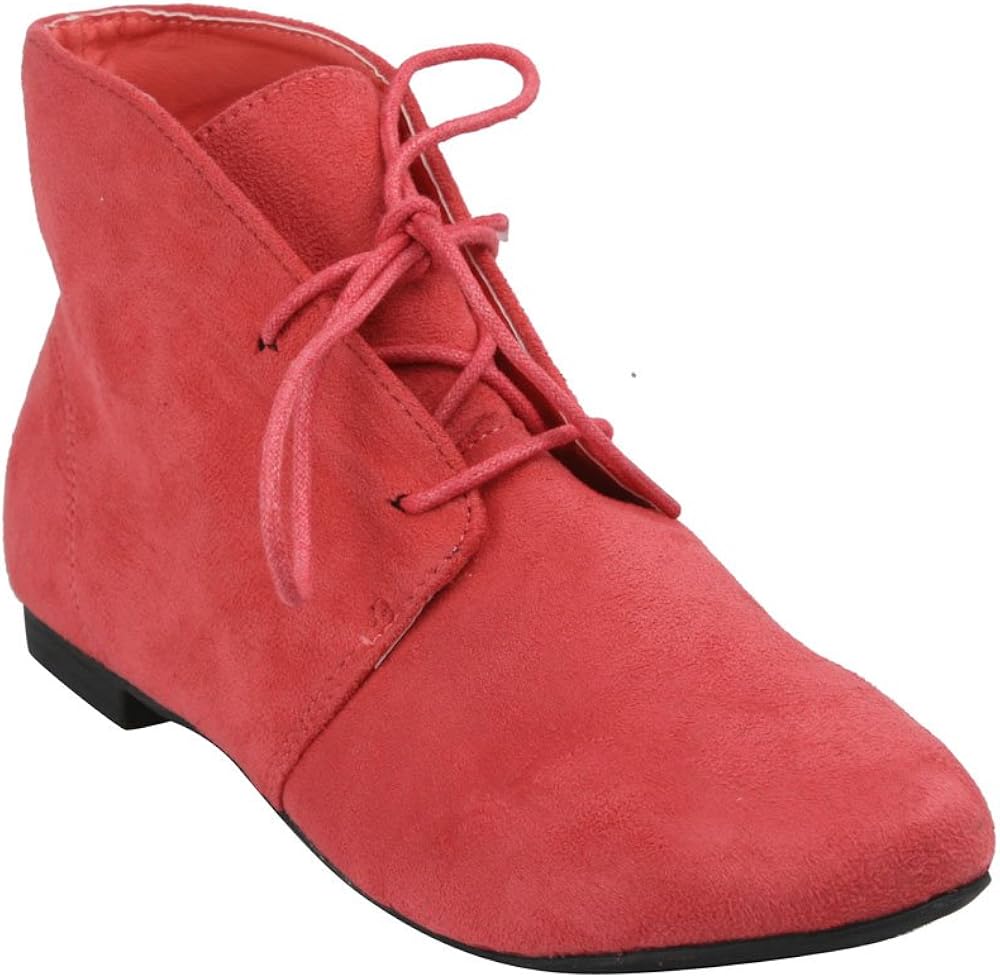 red bottom flat boots