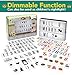 EnzZone 380 Tiles, Dimmable, Fun Cinematic Light Box, Unique Kids Night Light, Vintage Marquee Sign | Cinema Light Boxes for Kids with Changeable Letters and Fun Symbols