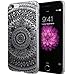 iPhone 6 Case, Cimo [Henna] Apple iPhone 6 Case Clear Design Floral Flower Pattern Premium ULTRA SLIM Hard Cover for Apple iPhone 6 (4.7) - Black
